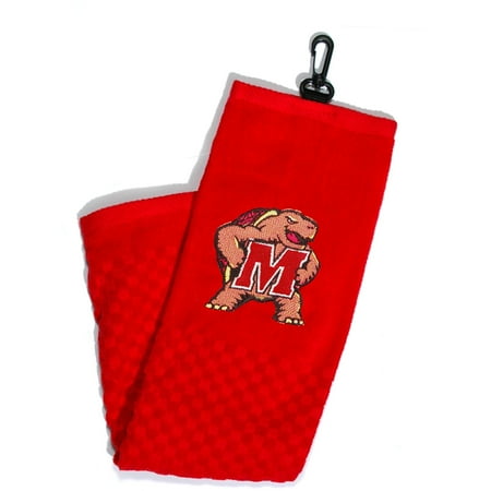Maryland Terps NCAA Embroidered Tri-Fold Towel