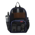 thumbnail image 3 of Eastsport Unisex 16" Success Mesh Backpack, Black/Blue, 3 of 7