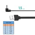 thumbnail image 3 of USB to USB C Cable 90 Degree USB C Fast Charging Cord for Cellphone Car Recorders USB Male to USB C Angled Cable, 3 of 8