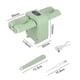thumbnail image 4 of KDJ Automatic Dumpling Maker Machine,Electric Ravioli Shaper,2 Modes Dumpling Press,Green,PP Material,Kitchen Tool for Dumplings,Wonton,Potsticker,Easy to Clean,Waterproof Design, 4 of 8