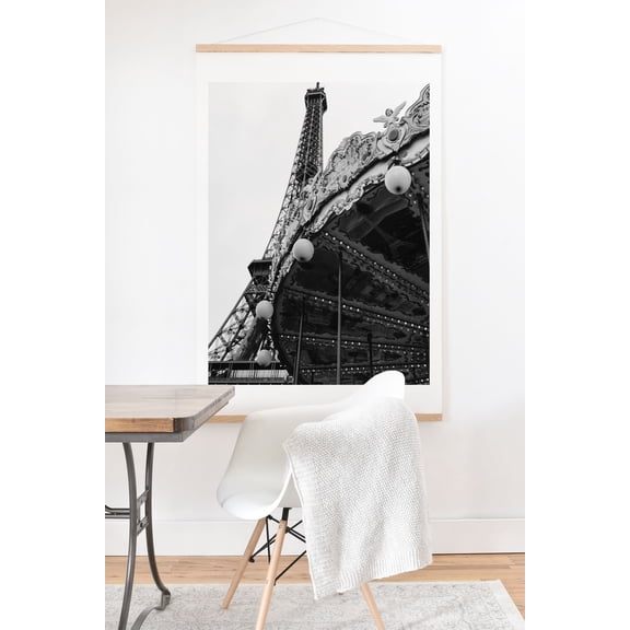Society6 Eiffel Tower Carousel by Bethany Young Photography Art Print & Hanger