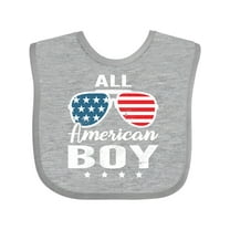 Inktastic All American Boy USA Parade Boys Baby Bib