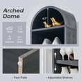 thumbnail image 5 of SinCiDo Narrow Arched Bookcase, 8-Tier Open Shelf Bookcase, Medium Density Fiberboard, 5 of 7