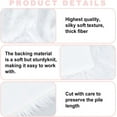 thumbnail image 4 of White Faux Fur Fabric 15.7x15.7 Inch Soft Plush Shaggy Squares Pre-Cut Craft Fur Fabric for Costumes Rugs Pillows Sewing Decorations, 4 of 8