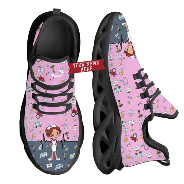 Zapatos para caminar para mujer, zapatillas de malla de moda, transpirables, cómodos, para enfermería, calzado informal con plataforma, zapatos para mujer