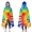 Colorful Tie Dye, variant on Wearable Blanket,Colorful Tie Dye Symmetric Pattern Hooded Wearable Flannel Blanket for Adults & Teens,Winter Poncho Shawl Wrap Cape Cozy Anti-Pill,60"x80"