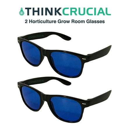 - 2 Horticulture Indoor Hydroponics Grow Room & Greenhouse Light Glasses (Goggles), Anti UV, Ultra-Violet, HPS, MH Lights Reflection & Glare Optical Protection, by By Think Crucial