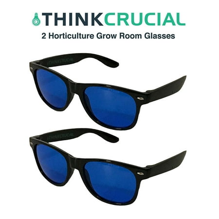 2 Horticulture Indoor Hydroponics Grow Room & Greenhouse Light Glasses (Goggles), Anti UV, Ultra-Violet, HPS, MH Lights Reflection & Glare Optical Protection, by By Think