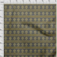 thumbnail image 3 of oneOone Silk Tabby Fabric Arrow & Tree Block Print Fabric BTY 42 Inch Wide, 3 of 4