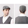 thumbnail image 4 of Middle-aged And Elderly Peaked Cap Adjustable Classic Beret Flat Hat (gray), 4 of 5