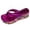 Hot Pink, variant on Platform Sandals Silver,Popular New Large Color Thick Bottom Herringbone Slippers Slope Heels Beach Sandals Female
