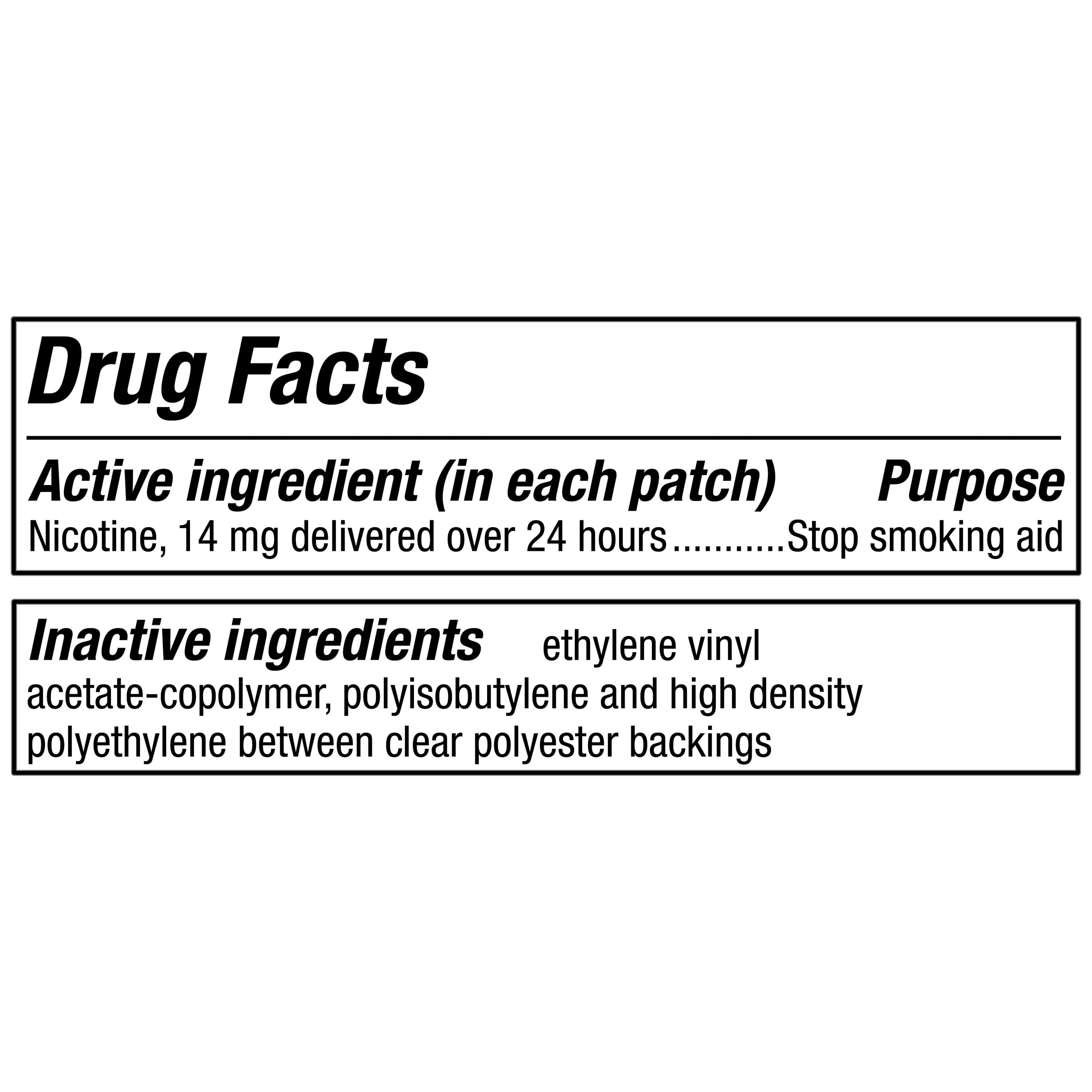 Equate Nicotine Transdermal Patch Step 2, 14 mg, 14 Count – Stop Smoking Aid, Compare to Nicoderm® CQ®