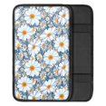 thumbnail image 2 of Renewold Hippie Flower Daisy Blue Auto Center Console Cover Pad Universal Fit for SUV Truck Car, Universal Car Armrest Seat Box Cover for Men Women, 2 of 6