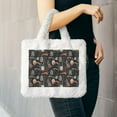thumbnail image 6 of Rocae Fox In The Forest or Plush Underarm Bag White Furry Purse Handbag for Autumn and Winter, 6 of 7