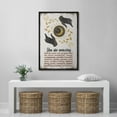thumbnail image 3 of IDEA4WALL Framed Canvas Print Golden Sun and Moon with Hands Inspirational Illustrations Wall Art Abstract Artwork Contemporary Relax/Calm for Living Room, Bedroom, Office - 24"x36" BLACK, 3 of 5