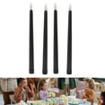 thumbnail image 4 of Velas Cónicas Led, Luz de Vela Eléctrica Sin Llama, Iluminación Cálida 4 Plasas Con Efecto Parpadeante Realista Para Decoración de Festivales, 4 of 7