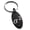 Black, variant on Stainless Steel Variance Mathematical Engraved Small Oval Charm Keychain Keyring