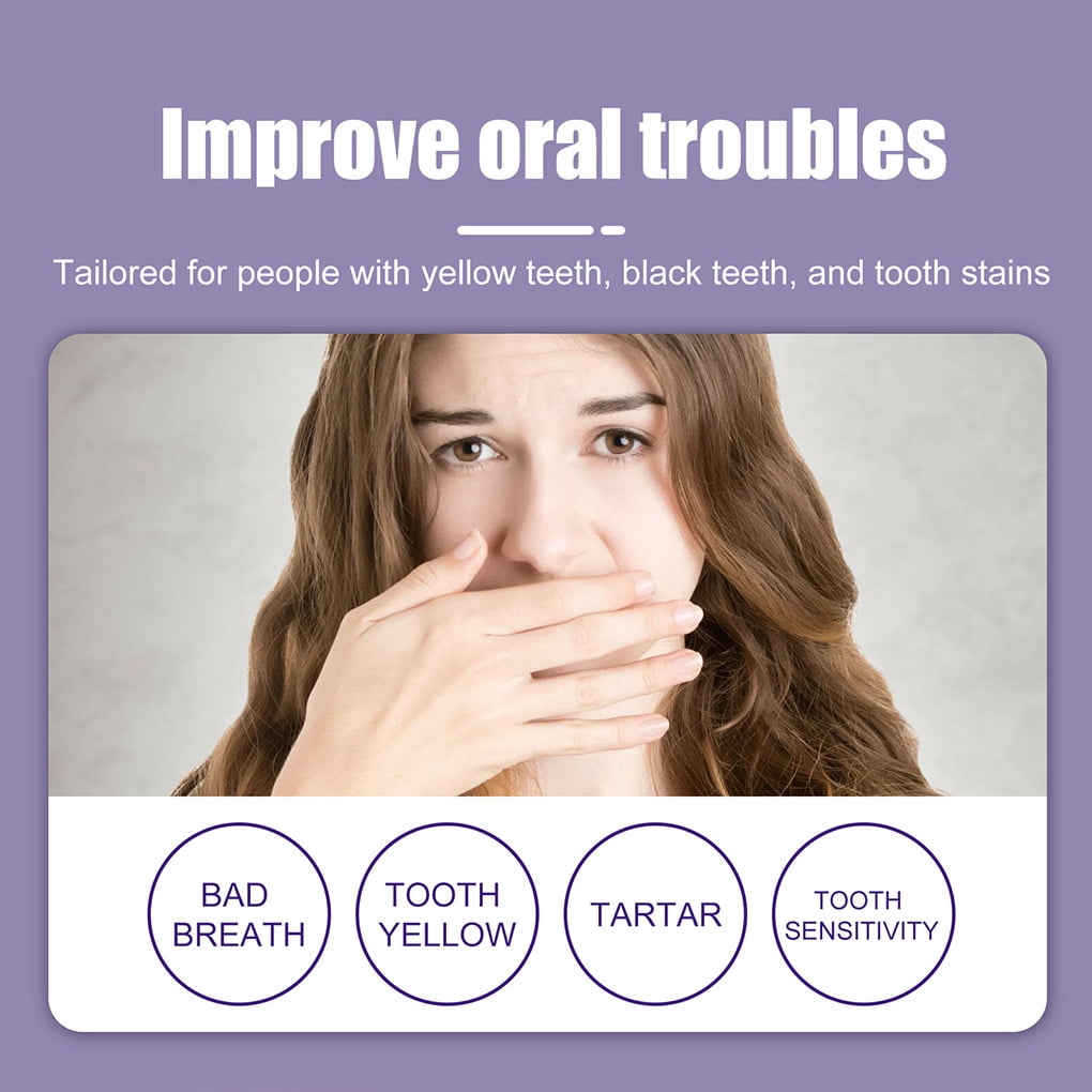 Toothpaste Brightening Enamel Teeth Whitening Sensitive Reduce Purple Brightening Enamel Yellowing Refreshing Mints Toothpastes Color Corrector