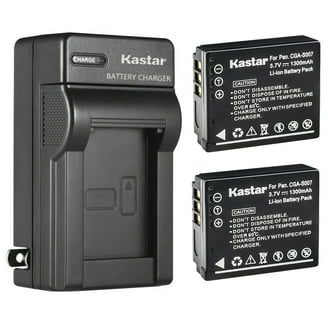 Kastar 2-Pack CGA-S005 Battery and AC Wall Charger Replacement for