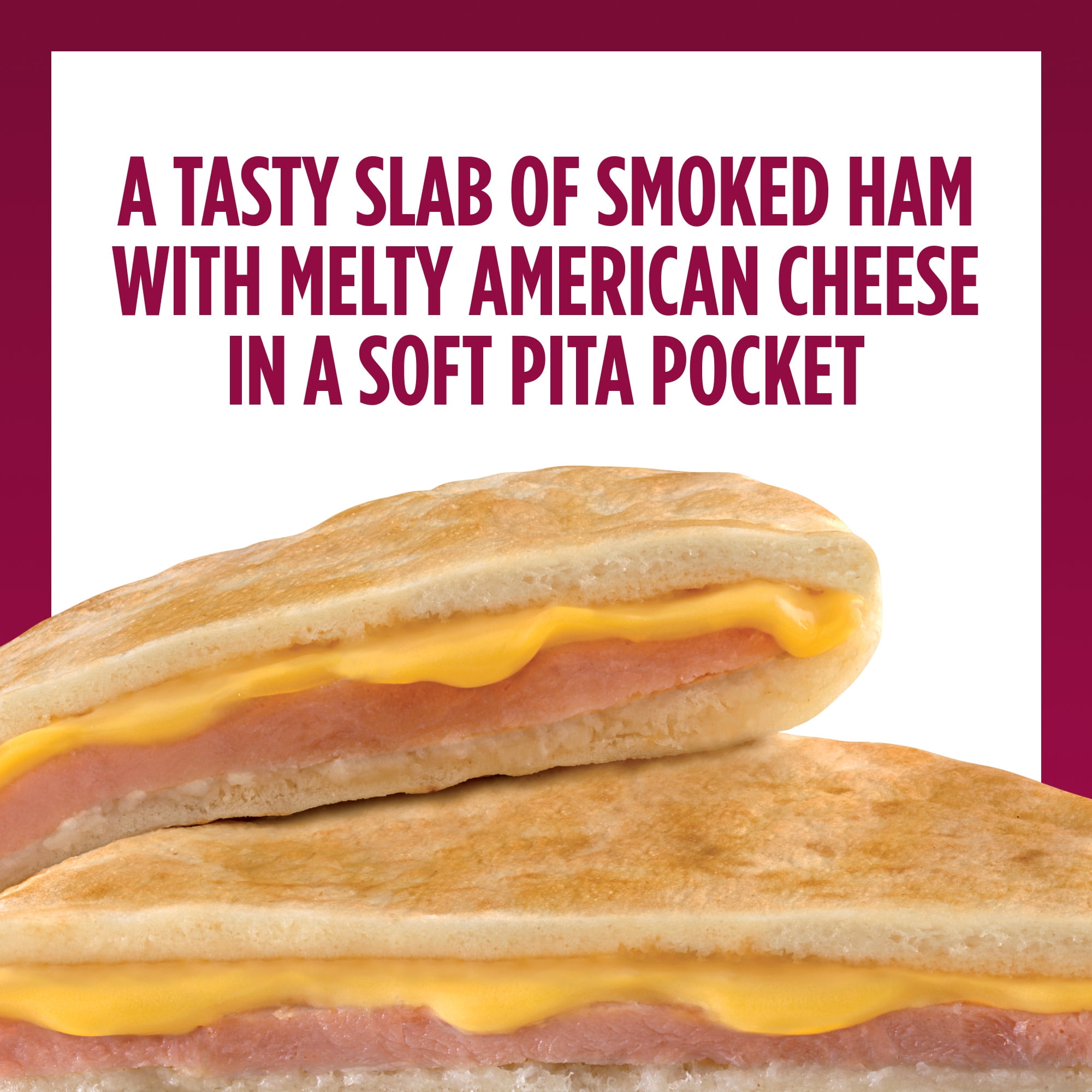 Sandwich Bros. Ham & Cheese Melts, Frozen Pita Sandwiches, 13.5 oz., 6-Count