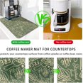 thumbnail image 4 of Coffee Mat Rubber Dish Drying Mat For Kitchen Counter Farmhouse Style Art Kitchen Mat St. Patrick''s Day Coffee Bar Accessories Decorative Macaron Coffee Dessert Drying Pad 18" X 24", 4 of 6