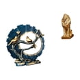 thumbnail image 6 of Lion Figurine Knick Knack Sculpture Resin Material Romantic Decoration for Bookshelf Desk and Home Office, 6 of 8