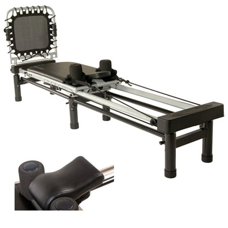 Stamina AeroPilates Reformer 266 with Rebounder & Stand, 3-Cord (55-4266) + AeroPilates Head & Neck Support Pillow for