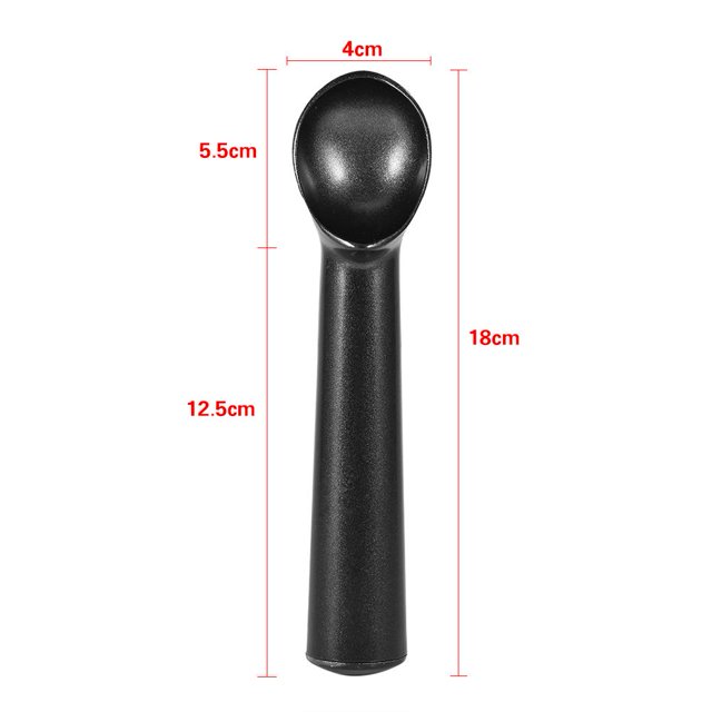 Cuchara para helados Ecomeon Antiadherente Anti-Feeze Negro Mate