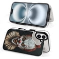 thumbnail image 4 of Compatible with iPhone 11 12 13 mini 14 15 16 Pro Max Plus Wallet Case with Card Holder, PU Leather Kickstand Card Slots Case ( Creep Clown, iPhone 14 Pro Max), 4 of 7