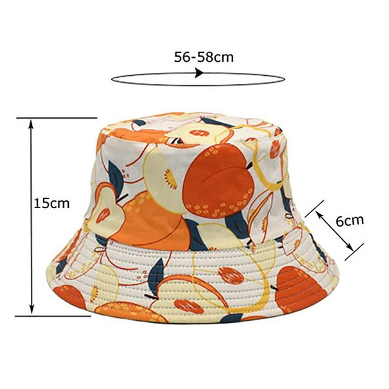 Water Hat Men Fruit Pattern Printed Sun Shade Fisherman Hat