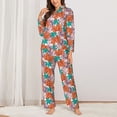 thumbnail image 2 of Sikiie Hawaiian Style Women's Long-Sleeve Shirt and Full-Length Bottom Pajama Set (s-xxl)-Large, 2 of 7