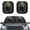 Bear Leaves Forest, variant on Xoenoiee Galaxy Deer Butterfly Print Windshield Sunshade, Foldable 2 Pack Car Front Window Sun Shade, Blocks UV Rays Sun Visor, Universal Size Car Accessories Interior