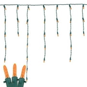 M5 Christmas LED Icicle Light Set, Green Wire, 15' Long, 150 Light - Picture 38 of 64