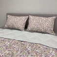 thumbnail image 2 of Abstract Comforter & Sham Bedding Set, Bouquet of Lilacs and Violets Flourishing Spring Nature Flowers, 3 pcs Duvet Set Microfiber Filling Quilt, 5 Sizes, Pale Green Lavender, by Ambesonne, 2 of 4