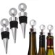 thumbnail image 1 of Wine Bottle Stopper, Wine Saver, Reusable Wine Stoppers for Beverage, 6 Pack Zinc Alloy Wine Stopper for Gifts, Bar, Holiday Party, Wedding, Round Hea, 1 of 5