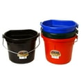 thumbnail image 6 of Little Giant 22 Quart Flat Plastic Animal Feed Bucket with Knob Bail, Black, 6 of 8