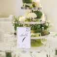 thumbnail image 3 of Table Number Place Card Holder - with Table Numbers Holders x Double Sided Gold Printed Design Photo Picture Holders for Centerpieces Wedding Party Birthday (Gold), 3 of 7