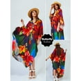 thumbnail image 4 of Plus Size Kaftan for Women Print Summer Caftan Loungewear Maxi Beach Dress Casual Housewear Over Sized moomoo Dresses Night Gown Resort Tunic Beachwear, 4 of 11