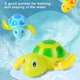 thumbnail image 5 of 3 juguetes de baño para bebés, tortuga mecánica para niños pequeños, juguete de baño de cuerda, juguete de agua para nadar Afortunado Sencillez, 5 of 5