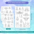 thumbnail image 3 of 4Sheets 50Pcs Insect Patterns Stick and Stitch Water Soluble Stabilizer, 3 of 8
