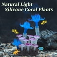 thumbnail image 6 of Unique Bargains Aquarium Coral Luminous Fish Tank Ornaments Silicone Aquarium Plants Fish Tank Coral Fake Coral for Fish Landscape Decoration Aquarium Ornaments Blue, Purple, 6 of 7