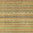 thumbnail image 1 of Ahgly Company Indoor Square Abstract Chrome Gold Yellow Abstract Area Rugs, 3' Square, 1 of 6