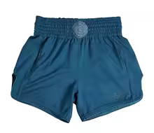 Cyan, variant on Sports Shorts Various Colours mma shorts Adult, Men, Women's Muay Thai pants kick Pure cotton Boxing trunks Solid