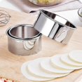 thumbnail image 1 of 3pcs Dumplings Molds Set Cutter Maker Accessories Stainless Steel Round Cookie Pastry Wrapper Dough Cutting Tool Kitchen Gadgets, 1 of 2