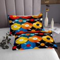 thumbnail image 3 of Erosebridal 80s Music Theme Coverlet Set Twin, Rainbow Vinyl Record Bedding Set 2pcs, 3 of 5