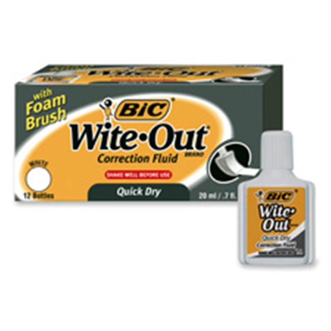 Bic Corporation BICWOFQDP1WHI Correction Fluid Quick Dry 22ml White