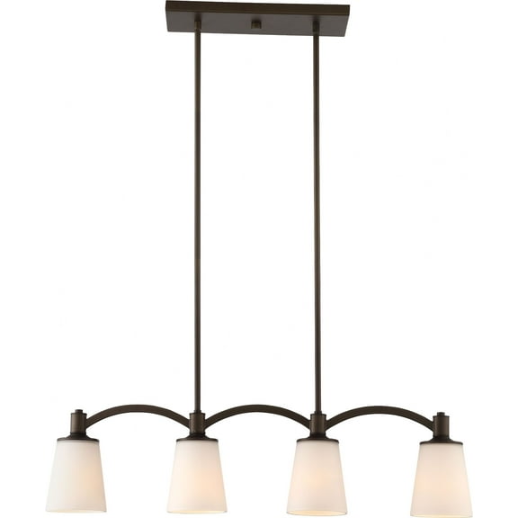 60/5975 Nuvo Lighting Laguna-Four Light Island-33 Inches Wide by 46.13 Inches High