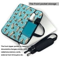 thumbnail image 2 of Lsque Mallard Ducks Swimming In The Lake Pattern Laptop Bag – Portable & Slim Single-Shoulder Computer Case with Adjustable Strap, Protective, Lightweight for 13”/14”/15.6” Laptops, 2 of 8