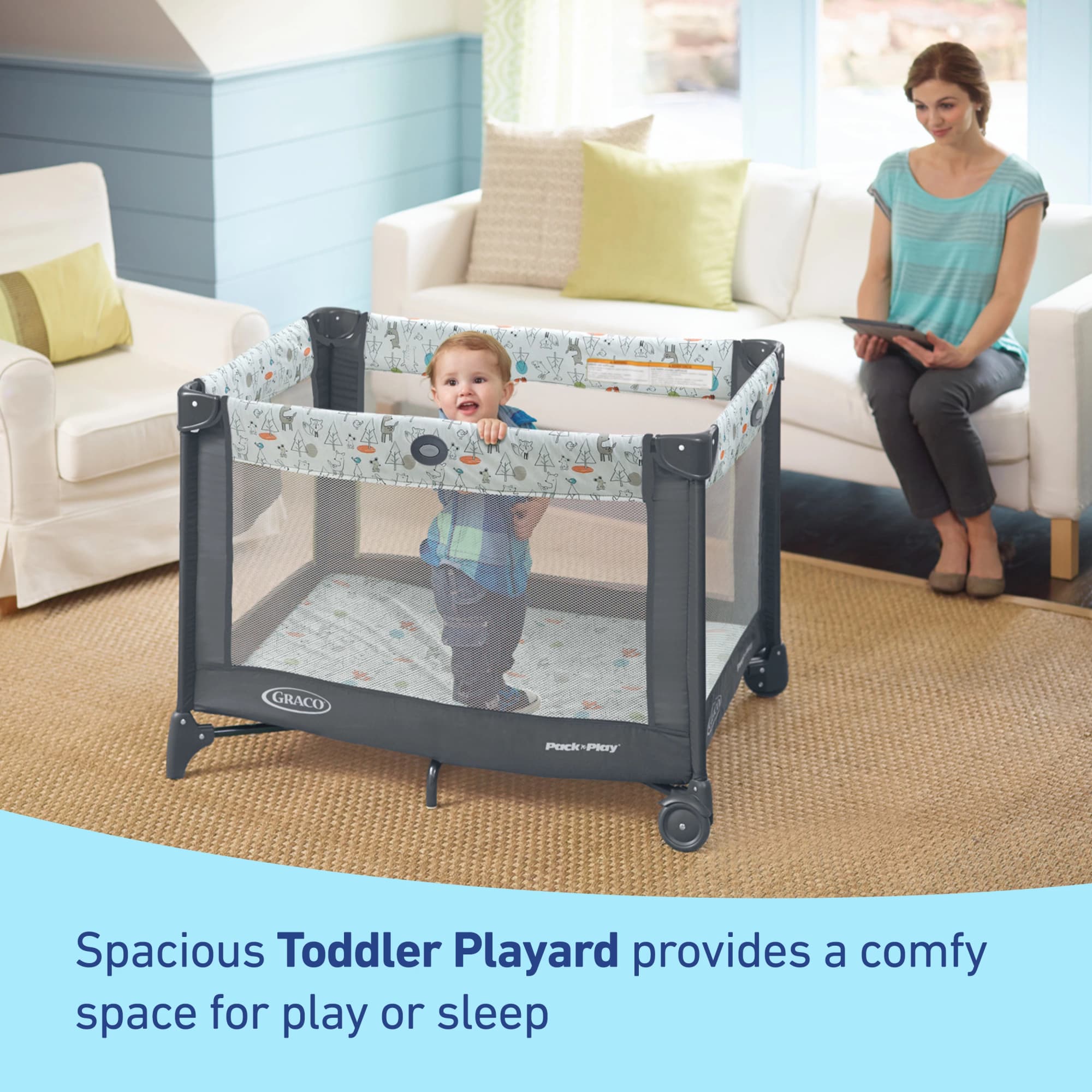 Graco Pack 'n Play Portable Infant Playard, Carnival photo 4
