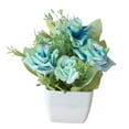 thumbnail image 2 of Artificial Flower Pot Bonsai Stage Bridal Wedding Arrangement Home Party Decor, 2 of 8